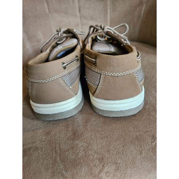 Thom McAn Men's Kellan 3 Lace Up Boat Shoes Brown Leather Size 9 - Picture 8 of 10